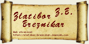 Zlatibor Breznikar vizit kartica